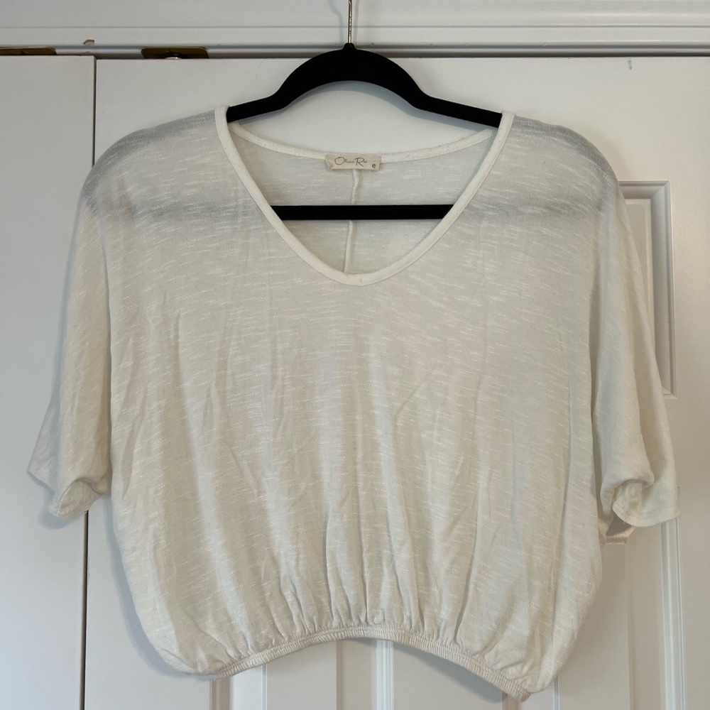 Olivia Rae Cream Crop Top